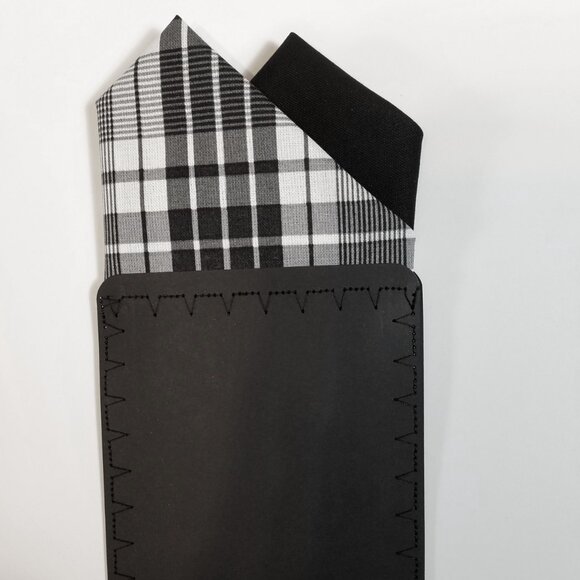 NEW - Contrasting Color 100% Cotton Pre-Folded Pocket Square Handkerchief Insert - Picture 3 of 6